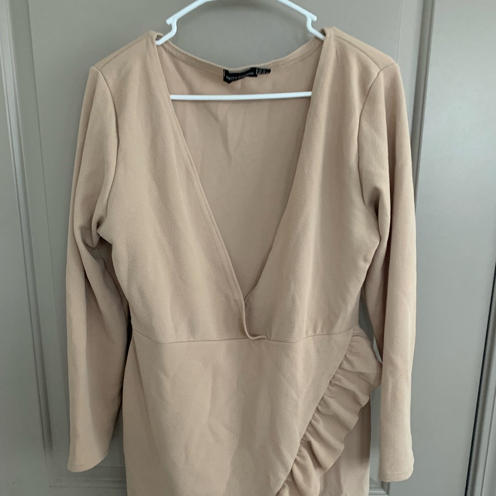 Ruffle Wrap Dress